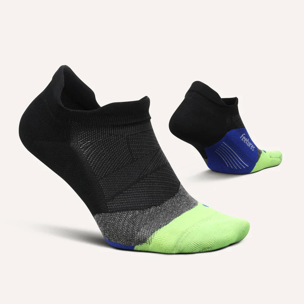 Elite Light Cushion No Show Tab Running Socks