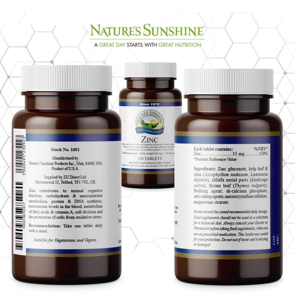 Zinc (120 Tablets)