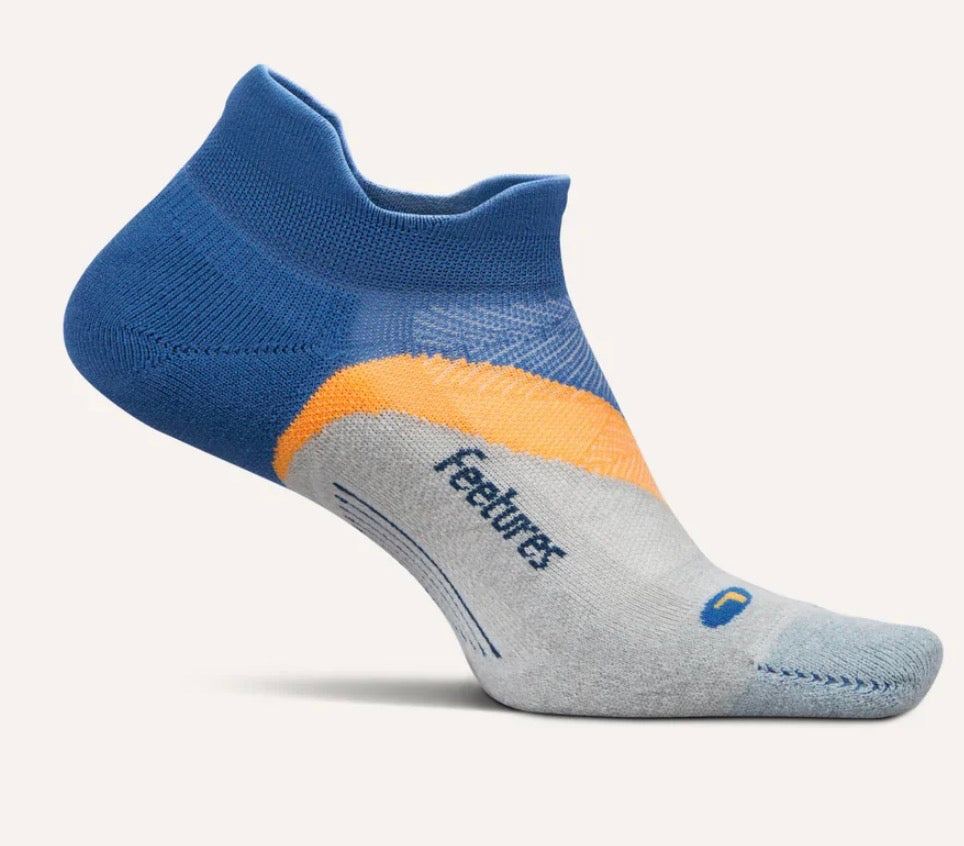 Elite Light Cushion No Show Tab Running Socks