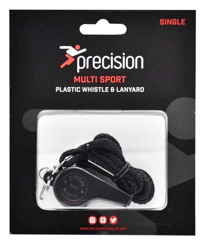 Plastic whistle & lanyard