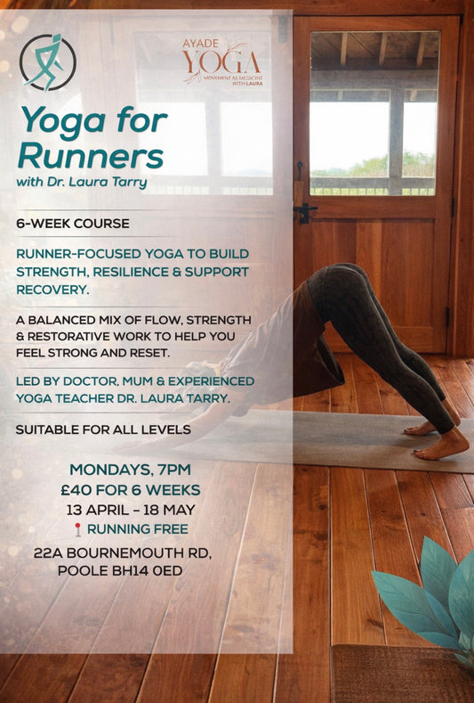 Yoga for runners - Six week course starting 7pm Mon 13th April 2026