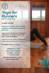 Yoga for runners - Six week course starting 7pm Mon 13th April 2026
