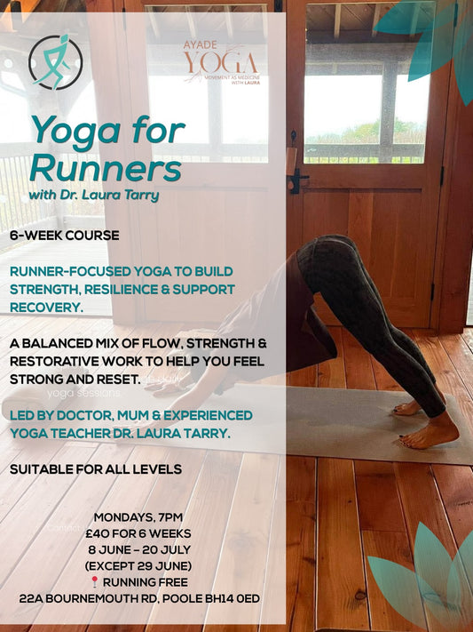 Yoga for runners - Six week course starting 7pm Mon 8th Jun 2026