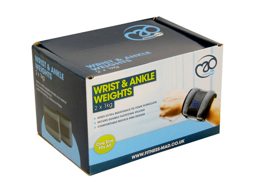 Fitness Mad Wrist & Ankle Weights 2x2kg