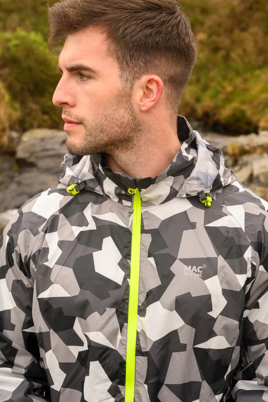 Patterned waterproof jacket new arrivals