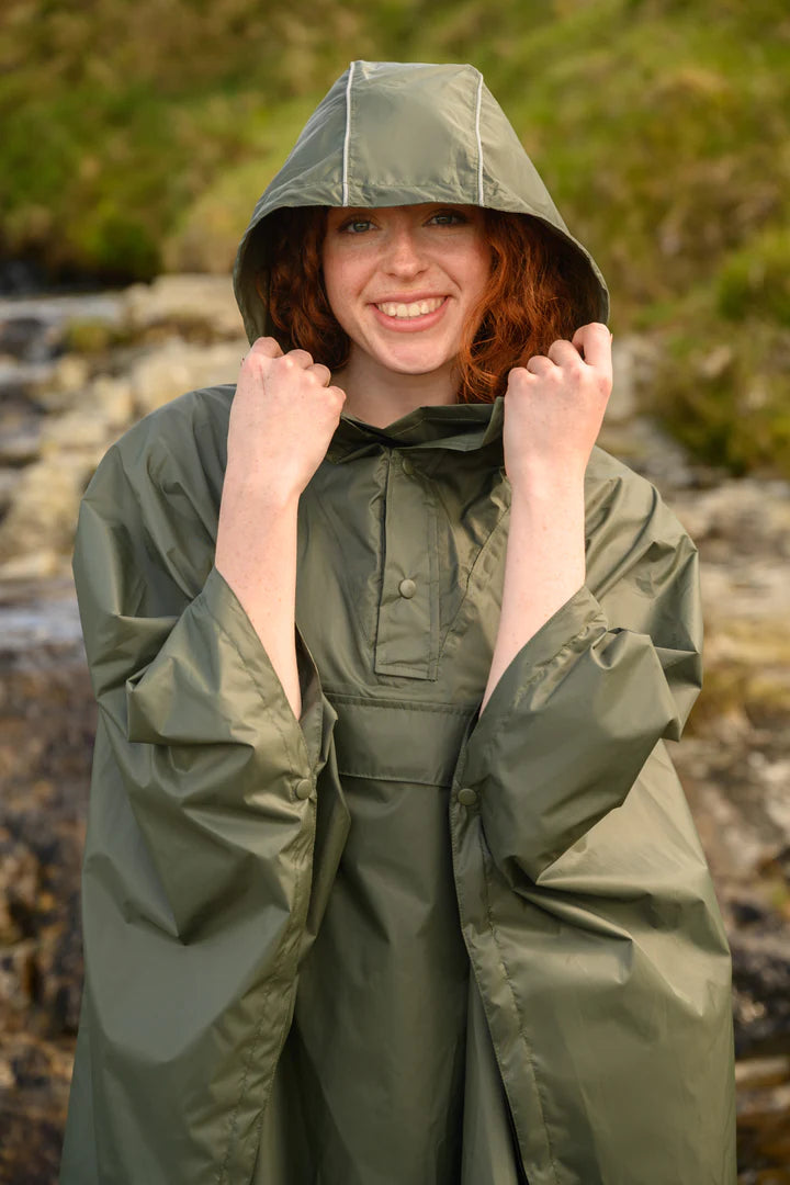 Poncho. Packable, waterproof cape