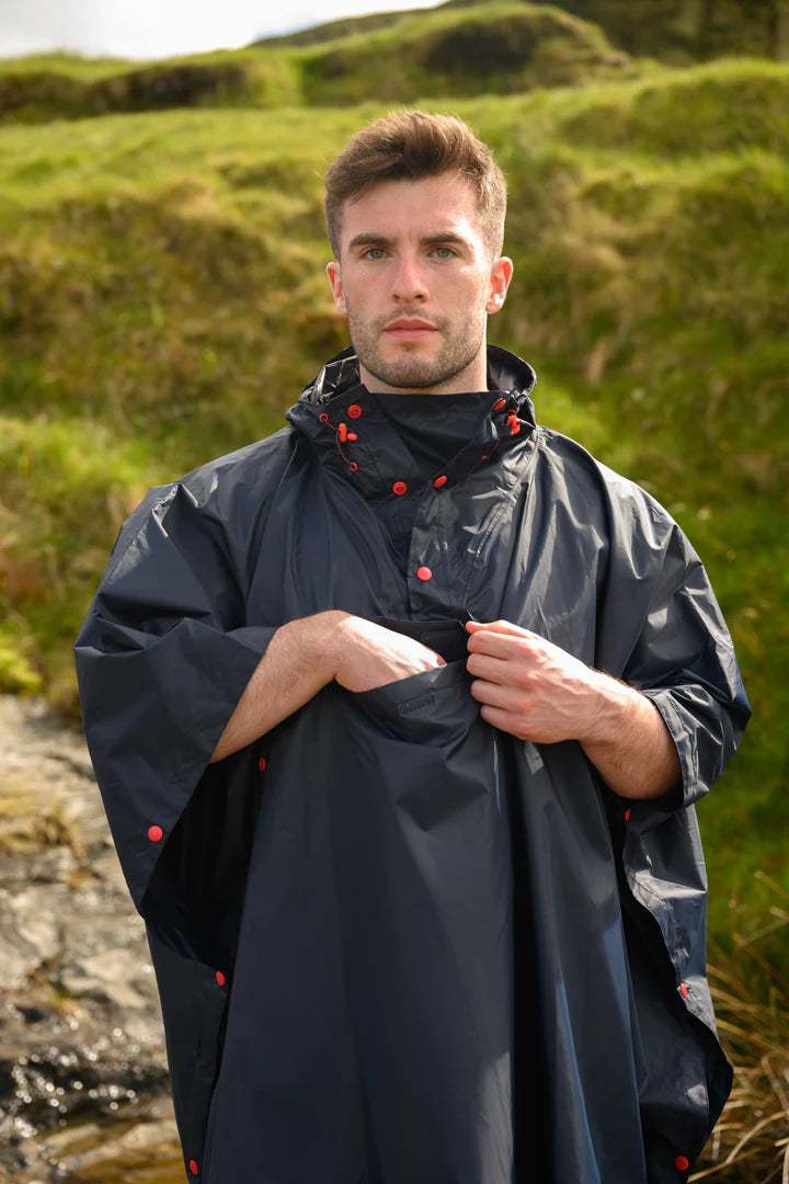 Poncho. Packable, waterproof cape